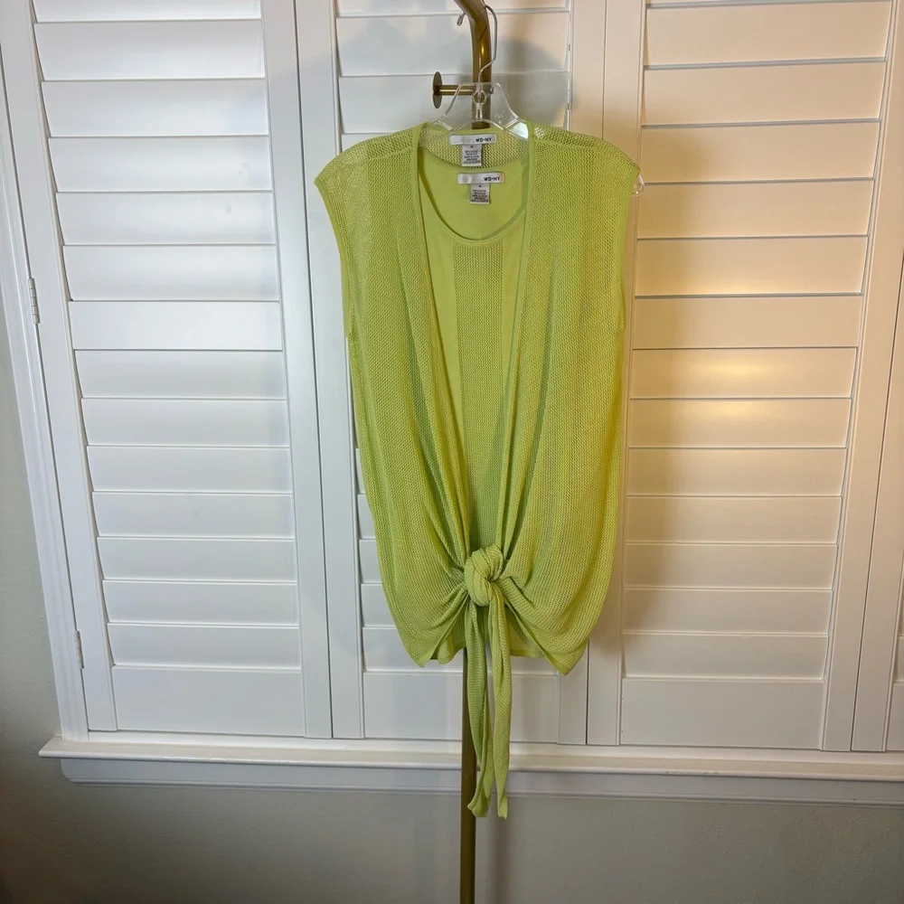 WD.NY Light Green Sleeveless Top Set - Picture 1 of 3